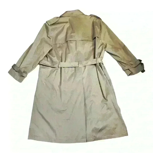 Vintage Oleg Cassini  Tan All Weather overcoat  Men’s Size 48 R - Picture 13 of 14